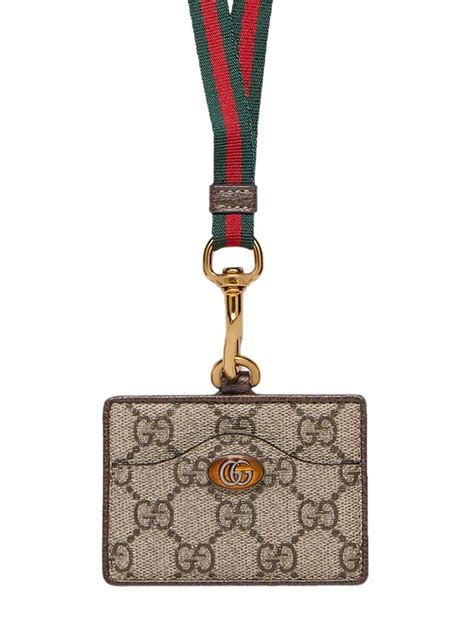 gucci id badge holder.